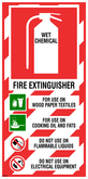 Wet Chemical Fire Extinguisher Blazon 